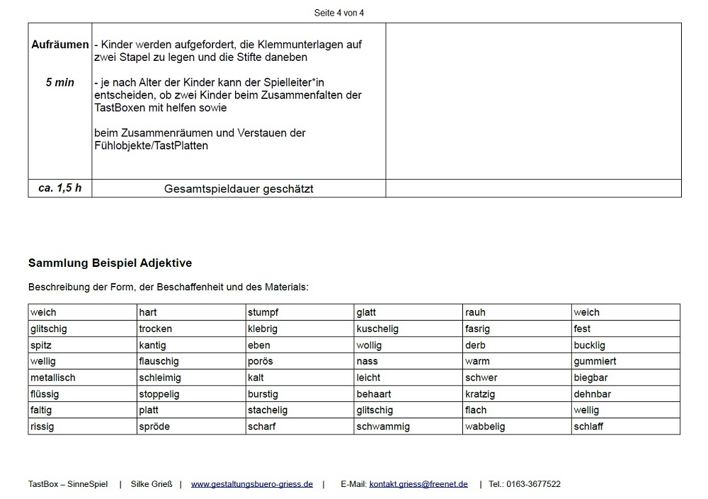 Spielablaufplan Seite 4